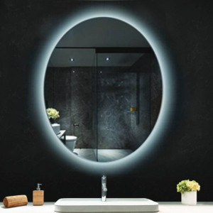 Oglindă, Fluminia, Picasso Ambient 70, ovală, cu iluminare LED, 3 culori, dezaburire - Img 4