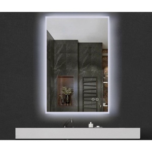 Oglinda Fluminia, Siza 90, dreptunghiulara, cu rama de aluminiu si iluminare LED, 3 culori - Img 3