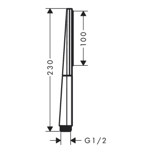Para de dus, Hansgrohe, Rainfinity 100, crom - Img 3