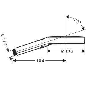 Para de dus Hansgrohe, Rainfinity 130, crom - Img 2