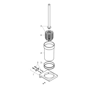 Portperie, Hansgrohe, AddStoris, negru mat - Img 2