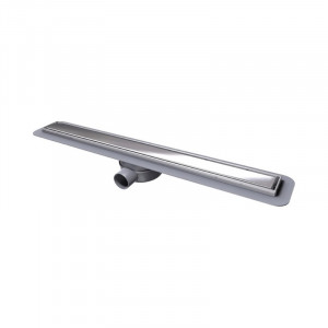 Rigola de dus, Kessel, Linearis Compact, cu sita de par si clapeta multistop, 85 cm, crom