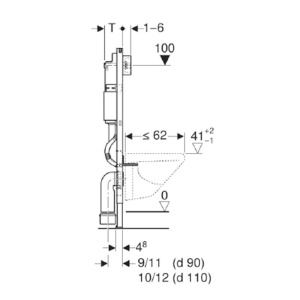 Set rezervor incastrat Geberit, Duofix, cu set fixare si clapeta alba, Delta 51, pentru vase WC suspendate - Img 6