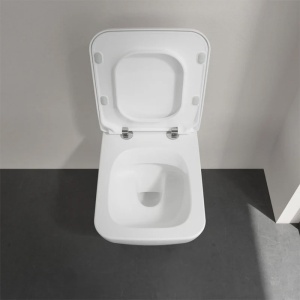 Set vas WC suspendat, Villeroy & Boch, Collaro, cu capac soft close și quick release, alb - Img 3