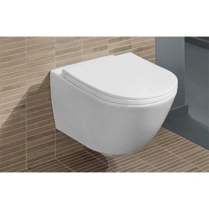 Set vas WC suspendat, Villeroy & Boch, Universo, cu capac soft close și quick release, alb - Img 3