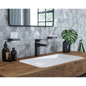 Suport de periute, Hansgrohe, AddStoris, negru mat - Img 4