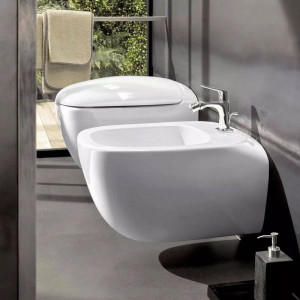 Vas WC suspendat Geberit, Citterio, rimfree, alb - Img 6