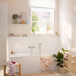 Baterie cada-dus, Hansgrohe, Rebris S, crom - Img 3
