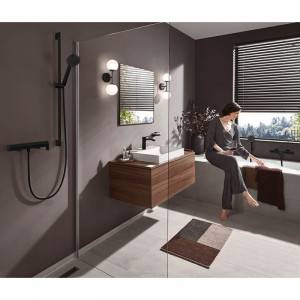 Baterie cada - dus, Hansgrohe, Vivenis, negru mat - Img 5