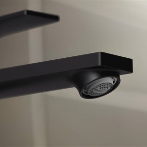 Baterie cu ventil pentru lavoar Hansgrohe, Rebris E 240, CoolStart, negru mat - Img 4