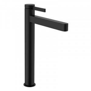 Baterie inalta de lavoar, Hansgrohe, Finoris 260, cu ventil, negru mat