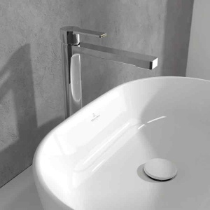 Baterie inalta pentru lavoar Villeroy&Boch, Architectura 277, cu ventil click clack, crom - Img 6