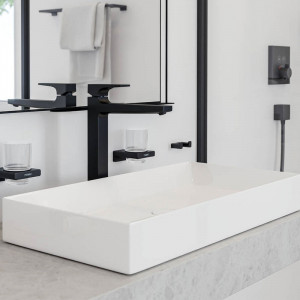 Baterie lavoar cu ventil, Hansgrohe, Metropol 260, negru mat - Img 5