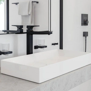 Baterie lavoar cu ventil, Hansgrohe, Metropol 260, negru mat - Img 5