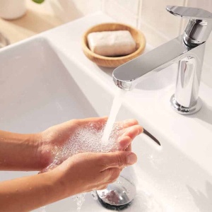 Baterie lavoar Hansgrohe, Rebris S 110, CoolStart, fără ventil, crom - Img 4