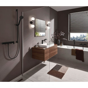 Baterie lavoar, Hansgrohe, Vivenis 110, cu ventil, negru mat - Img 5