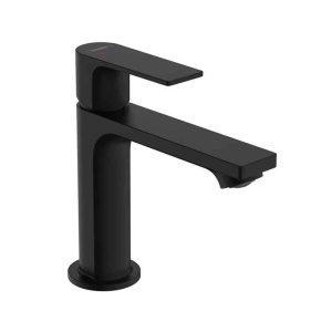 Baterie pentru lavoar Hansgrohe, Rebris E 100, fără ventil, CoolStart, negru mat