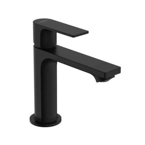 Baterie pentru lavoar Hansgrohe, Rebris E 100, fără ventil, CoolStart, negru mat