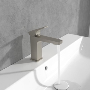 Baterie pentru lavoar Villeroy&Boch, Architectura Square 112, fără ventil , brushed nickel - Img 4