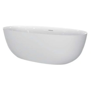 Cadă freestanding, Florida, Aura 170, ovală, cu instalație completă, alb - Img 5