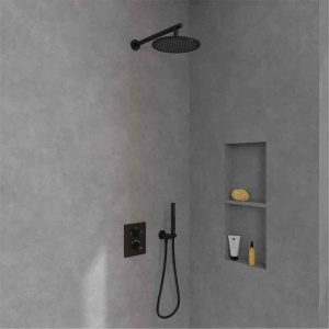 Cap de duș Villeroy&Boch, Universal Showers, Ø25 cm, negru mat - Img 2