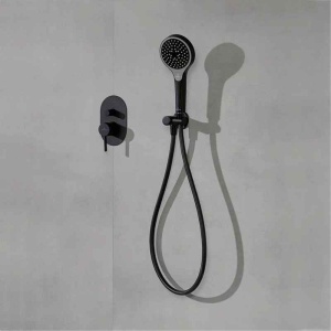 Cot racord pentru duș Villeroy&Boch, Universal Showers, cu suport pară duș, negru mat - Img 3
