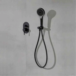 Cot racord pentru duș Villeroy&Boch, Universal Showers, cu suport pară duș, negru mat - Img 3