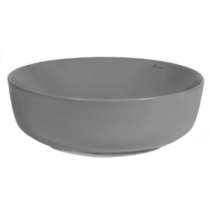 Lavoar pe blat, Fluminia, Amereta-MG, rotund, diametru 41 cm, gri mat - Img 2