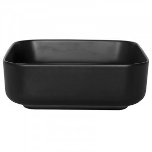 Lavoar pe blat, Fluminia, Andra, patrat, 38,5 x 38,5 cm, negru mat - Img 3