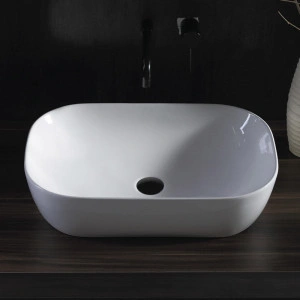 Lavoar pe blat Fluminia, Crius White, 45.5 cm, dreptunghiular, alb - Img 4