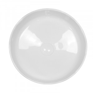 Lavoar pe blat, Fluminia, Jasmin, rotund, diametru 37,5 cm, alb - Img 3