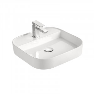 Lavoar pe blat, Fluminia, Juno-50, dreptunghiular, alb