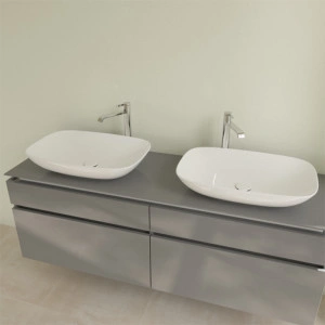 Lavoar pe blat, Villeroy & Boch, Loop & Friends, dreptunghiulat, 62 cm, alb - Img 5