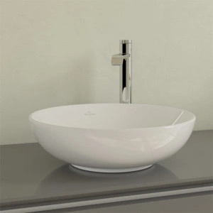 Lavoar pe blat, Villeroy & Boch, Loop & Friends, rotund, 42 cm, alb - Img 3