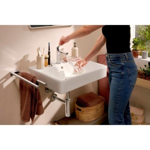 Lavoar pentru mobilier Hansgrohe, Xanuia Q, 60 x 48 cm, alb - Img 2