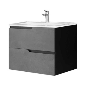Mobilier pentru lavoar încastrat Fluminia, Bari 80, urban grey