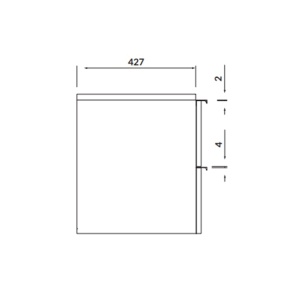 Mobilier suspendat Cersanit, Virgo 80, cu manere cromate, pentru lavoar incastrabil, stejar gri - Img 3