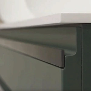 Mobilier suspendat Kolpasan, Alexis, pentru lavoar pe blat, 60 cm, Dark Concrete - Img 4