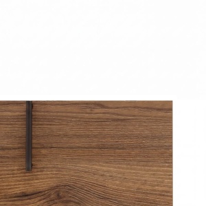 Mobilier suspendat pentru lavoar Fluminia Pisa 80 cm, front neted, 80 × 46 cm, tabacco, mâner negru - Img 3