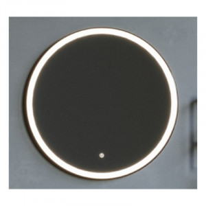 Oglinda Fluminia, Black-Boy-90, rotunda, cu iluminare LED si rama neagra - Img 5