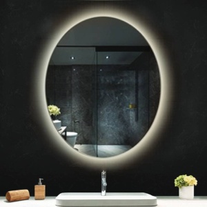 Oglindă, Fluminia, Picasso Ambient 70, ovală, cu iluminare LED, 3 culori, dezaburire - Img 3