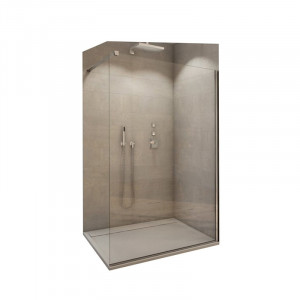 Paravan de dus SanSwiss, Easy, 70 x h200 cm, profil crom lucios - Img 2