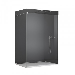Paravan dus Sanswiss, Easy, profil crom lucios, 120 x 200 cm