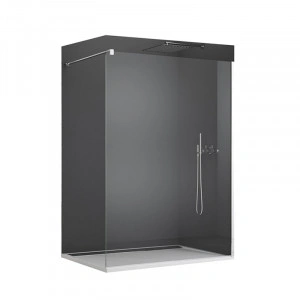 Paravan dus Sanswiss, Easy, profil crom lucios, 120 x 200 cm