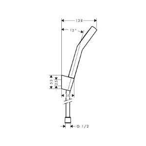Set de duș Hansgrohe Activera Select S 95 EcoSmart, 2 jeturi, cu suport și furtun 160 cm, crom - Img 2