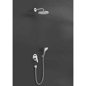 Set dus Hansgrohe, Crometta S, baterie dus incastrata, crom - Img 4