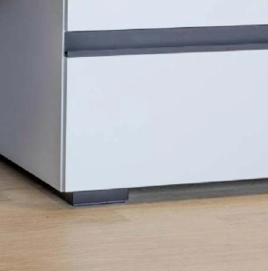 Set mobilier stativ cu lavoar Kolpasan, Harmony 100 cm, 3 sertare, dark oak - Img 5