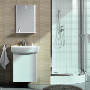 Set mobilier suspendat si lavoar Kolo Geberit Group, Rekord, 60 cm, alb - Img 4