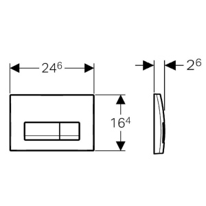 Set rezervor incastrat Geberit, Duofix, cu set fixare si clapeta alba, Delta 51, pentru vase WC suspendate - Img 3