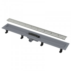 Set rigola de dus, AlcaDrain, Simple, cu capac, 85 cm APZ10-850M